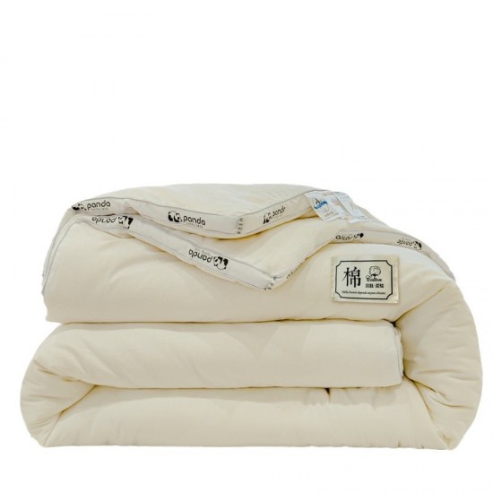 Class A cotton soybean fiber quilt with core for warmth and thickness, suitable for single dormitory beds in spring and autumn. Class A cotton soybean fiber quilt with core for warmth and thickness, suitable for single dormitory beds in spring and autumn.
