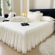 Princess bud washed cotton bed skirt, solid color bedspread, four-season Simmons mattress protector, single and double bedding Princess bud washed cotton bed skirt, solid color bedspread, four-season Simmons mattress protector, single and double bedding