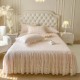Korean quilted bed skirt, one-piece, luxurious lace princess-style, dust-proof, concealing, and usable all seasons. Korean quilted bed skirt, one-piece, luxurious lace princess-style, dust-proof, concealing, and usable all seasons.