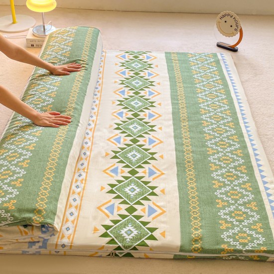 Cotton mattress cover, mattress protector, all-around zippered fitted sheet, tatami mat, dirt-proof and dustproof, machine washable Cotton mattress cover, mattress protector, all-around zippered fitted sheet, tatami mat, dirt-proof and dustproof, machine washable