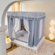 2025 new high-end bedroom mosquito net, princess-style blackout curtains, bed curtains, integrated children's anti-fall mosquito net