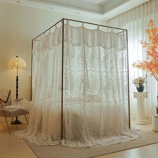 2025 new high-end mosquito net, 1.8" floor-standing, three-door, 1.2" thickened support rod, white gauze curtain. 2025 new high-end mosquito net, 1.8" floor-standing, three-door, 1.2" thickened support rod, white gauze curtain.
