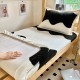 Student dormitory fitted sheet, 90x190 single-piece thickened milk coral fleece thin mattress cover.