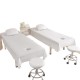Pure cotton beauty salon-grade solid-color bed sheets, pure cotton beauty salon spa massage therapy and body shaping sheets with holes