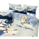 Astronaut milk fleece four-piece set, boys' winter thick coral fleece bed sheet and quilt cover, flannel three-piece set for children Astronaut milk fleece four-piece set, boys' winter thick coral fleece bed sheet and quilt cover, flannel three-piece set for children