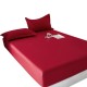 Pure cotton fitted sheet, high-end, lightweight bedding, single solid color Simmons mattress cover, with elastic band for 35cm elevation Pure cotton fitted sheet, high-end, lightweight bedding, single solid color Simmons mattress cover, with elastic band for 35cm elevation