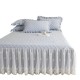 New high-end Korean princess-style quilted bed skirt, single-piece, lace-trimmed bed apron cover, universal for all seasons.