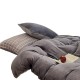 Winter thickened four-piece bedding set with a French velvet blend and plush, skin-friendly, warm duvet cover and sheets, a simple, warm three-piece set Winter thickened four-piece bedding set with a French velvet blend and plush, skin-friendly, warm duvet cover and sheets, a simple, warm three-piece set