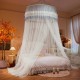 Princess-style ceiling mosquito net for home bedroom, 205 new style, no-installation bed curtain, veil bracket, floor-standing dome hanging tent Princess-style ceiling mosquito net for home bedroom, 205 new style, no-installation bed curtain, veil bracket, floor-standing dome hanging tent