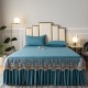 Summer ice silk embroidered fitted sheet, 2024 new Simmons mattress protector, non-slip and dustproof, full-cover mattress cover