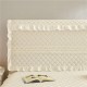 Quilted cotton headboard cover, wood panel fabric, curved leather bed cover, dust cover, fabric lace