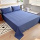 Pure cotton brushed plain, simple solid-color sheets, student dormitory sheets, single-piece, four-season home double sheets