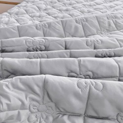 Washed cotton bed skirt, single solid color quilted dust cover, 1.5m x 1.8m sheet, non-slip fitted sheet Washed cotton bed skirt, single solid color quilted dust cover, 1.5m x 1.8m sheet, non-slip fitted sheet