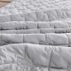 Washed cotton bed skirt, single solid color quilted dust cover, 1.5m x 1.8m sheet, non-slip fitted sheet