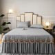 Summer ice silk embroidered fitted sheet, 2024 new Simmons mattress protector, non-slip and dustproof, full-cover mattress cover
