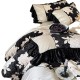 High-end, niche-style, printed, brushed cotton four-piece set, pure cotton autumn and winter thickened duvet cover and bedding High-end, niche-style, printed, brushed cotton four-piece set, pure cotton autumn and winter thickened duvet cover and bedding