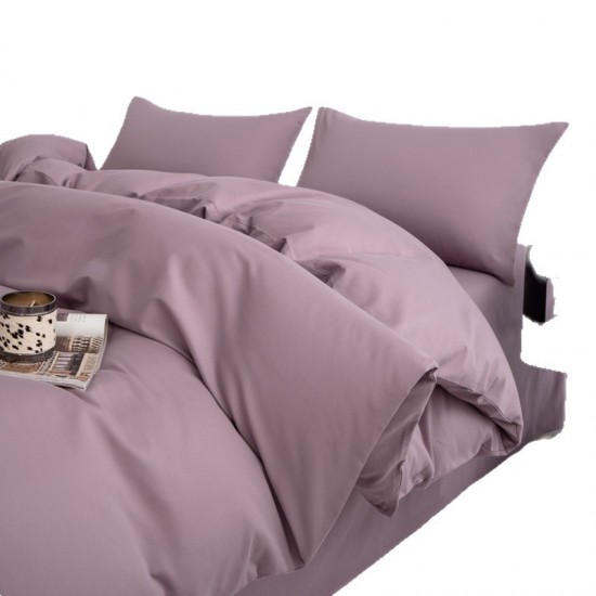 60-thread count thickened brushed cotton duvet cover, single quilt cover, 100% cotton, 160x210, autumn and winter 1.5m four-piece sheet set. 60-thread count thickened brushed cotton duvet cover, single quilt cover, 100% cotton, 160x210, autumn and winter 1.5m four-piece sheet set.
