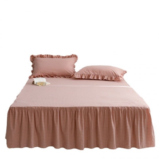 One-piece four-season bed skirt, pure cotton washed cotton, non-slip bedspread, 2024 new lace sheets One-piece four-season bed skirt, pure cotton washed cotton, non-slip bedspread, 2024 new lace sheets