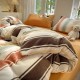 Winter milk fleece four-piece bedding set, plush, thickened coral fleece, Flannel blue duvet cover, winter three-piece set