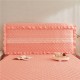 Quilted cotton headboard cover, wood panel fabric, curved leather bed cover, dust cover, fabric lace