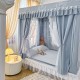 2025 new high-end bedroom mosquito net, princess-style blackout curtains, bed curtains, integrated children's anti-fall mosquito net