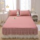 New summer solid color princess lace bed sheet Skirt-style bedspread with lace trim, double bed cover, thin dust cover New summer solid color princess lace bed sheet Skirt-style bedspread with lace trim, double bed cover, thin dust cover