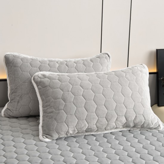Winter milk fleece thickened quilted fitted sheet, single 2025 new non-slip mattress cover, Simmons mattress protector Winter milk fleece thickened quilted fitted sheet, single 2025 new non-slip mattress cover, Simmons mattress protector