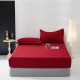 Pure cotton fitted sheet, high-end, lightweight bedding, single solid color Simmons mattress cover, with elastic band for 35cm elevation Pure cotton fitted sheet, high-end, lightweight bedding, single solid color Simmons mattress cover, with elastic band for 35cm elevation