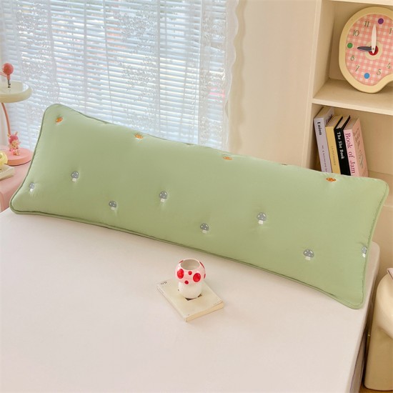 Nordic-style thickened double pillowcase, 1.2m long, extra-long couple pillowcase, 1.5m quilted pillowcase for women.