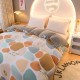 Pure cotton single-sided plush quilt cover, coral fleece flannel, single winter student dormitory mattress for children, all-cotton ab-side.