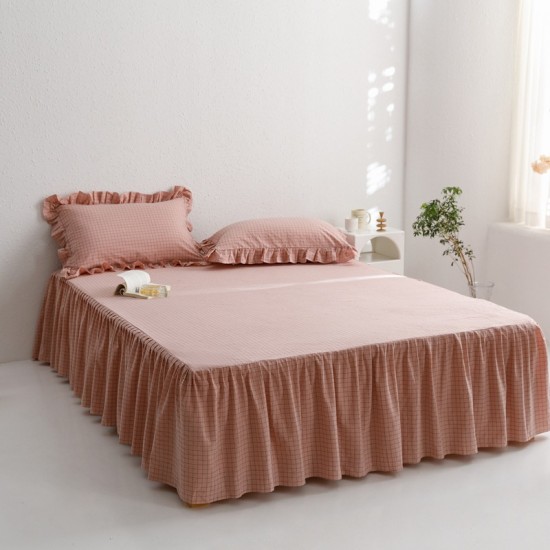 One-piece four-season bed skirt, pure cotton washed cotton, non-slip bedspread, 2024 new lace sheets One-piece four-season bed skirt, pure cotton washed cotton, non-slip bedspread, 2024 new lace sheets