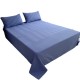 Pure cotton brushed plain, simple solid-color sheets, student dormitory sheets, single-piece, four-season home double sheets