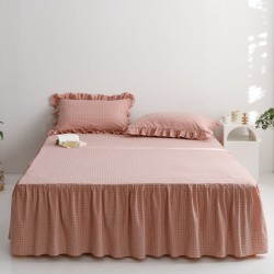 One-piece four-season bed skirt, pure cotton washed cotton, non-slip bedspread, 2024 new lace sheets One-piece four-season bed skirt, pure cotton washed cotton, non-slip bedspread, 2024 new lace sheets