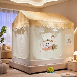 Children's anti-fall mosquito net for home bedroom, 2025 new Mongolian yurt, baby anti-fall bed tent, bed tent for girls Children's anti-fall mosquito net for home bedroom, 2025 new Mongolian yurt, baby anti-fall bed tent, bed tent for girls