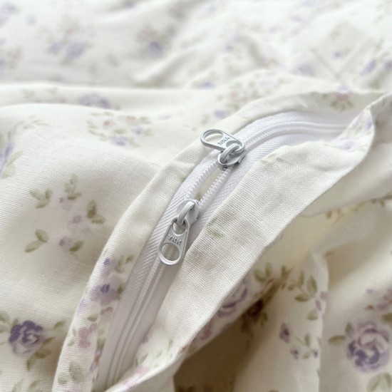 Class A mother and baby four-piece cotton double-layer yarn set, 100% cotton duvet cover and three-piece sheet set for autumn and winter, a fresh and elegant look Class A mother and baby four-piece cotton double-layer yarn set, 100% cotton duvet cover and three-piece sheet set for autumn and winter, a fresh and elegant look