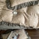 Korean cut-out milk velvet coral fleece, double-sided milk flannel, warm, four-piece set, thickened, 1.5m x 1.8m fitted sheet Korean cut-out milk velvet coral fleece, double-sided milk flannel, warm, four-piece set, thickened, 1.5m x 1.8m fitted sheet