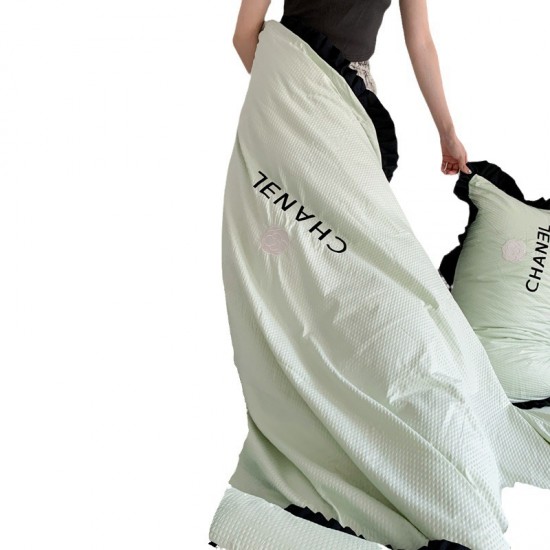Waffle washed cotton four-piece set, summer bedding, dormitory three-piece duvet cover, bed sheet. Single black lace fitted sheet (ins) Waffle washed cotton four-piece set, summer bedding, dormitory three-piece duvet cover, bed sheet. Single black lace fitted sheet (ins)