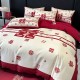 Chinese-style wedding four-piece set, red bed sheet and quilt cover, wedding bedding, wedding room wedding quilt fiber Chinese-style wedding four-piece set, red bed sheet and quilt cover, wedding bedding, wedding room wedding quilt fiber