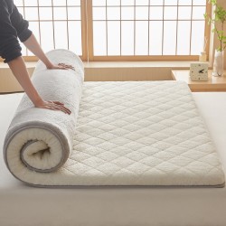 Thick winter milk fleece mattress with cushions for home use, plush sheets for student dormitories, plush mattress pads. Thick winter milk fleece mattress with cushions for home use, plush sheets for student dormitories, plush mattress pads.