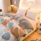 Pure cotton single-sided plush quilt cover, coral fleece flannel, single winter student dormitory mattress for children, all-cotton ab-side.
