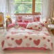 A pure cotton B milk fleece quilt cover, single-faced coral fleece quilt cover, winter pure cotton plush warm quilt cover