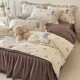 New Class A maternity and baby-grade four-piece set with cartoon yarn-dyed embroidery, 100% cotton bedding sheets, bed skirt, and quilt cover New Class A maternity and baby-grade four-piece set with cartoon yarn-dyed embroidery, 100% cotton bedding sheets, bed skirt, and quilt cover