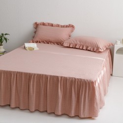One-piece four-season bed skirt, pure cotton washed cotton, non-slip bedspread, 2024 new lace sheets One-piece four-season bed skirt, pure cotton washed cotton, non-slip bedspread, 2024 new lace sheets