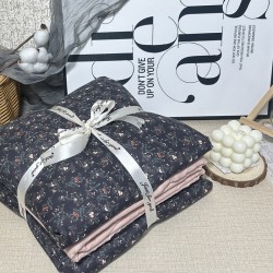 Korean-style, refreshing, mother-and-baby-grade, pure cotton, double-layered yarn, four-piece bedding set, pure cotton, soft cotton yarn, infant 1.8 bedding. Korean-style, refreshing, mother-and-baby-grade, pure cotton, double-layered yarn, four-piece bedding set, pure cotton, soft cotton yarn, infant 1.8 bedding.
