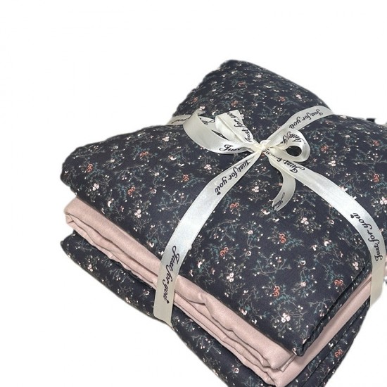 Korean-style, refreshing, mother-and-baby-grade, pure cotton, double-layered yarn, four-piece bedding set, pure cotton, soft cotton yarn, infant 1.8 bedding. Korean-style, refreshing, mother-and-baby-grade, pure cotton, double-layered yarn, four-piece bedding set, pure cotton, soft cotton yarn, infant 1.8 bedding.