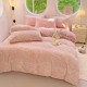 Thick rabbit fur plush milk fleece four-piece bed set, 2024 new coral fleece winter double-sided fleece quilt cover and sheets Thick rabbit fur plush milk fleece four-piece bed set, 2024 new coral fleece winter double-sided fleece quilt cover and sheets