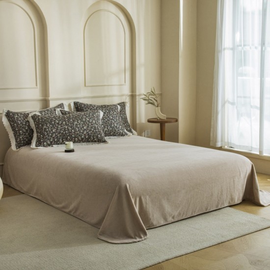 2025 autumn/winter new cotton and fleece double-layer yarn thickened milk fleece four-piece set, Korean princess-style sheets 2025 autumn/winter new cotton and fleece double-layer yarn thickened milk fleece four-piece set, Korean princess-style sheets