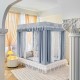 2025 new high-end bedroom mosquito net, princess-style blackout curtains, bed curtains, integrated children's anti-fall mosquito net
