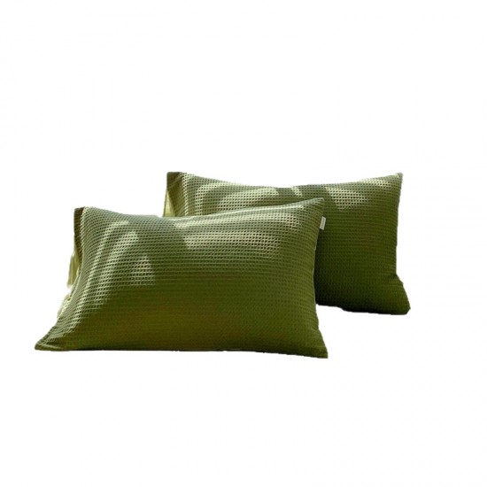 Waffle pattern pure cotton pillowcase, single, 48x74, pair, children's pillowcase, solid color pillow liner set. Waffle pattern pure cotton pillowcase, single, 48x74, pair, children's pillowcase, solid color pillow liner set.