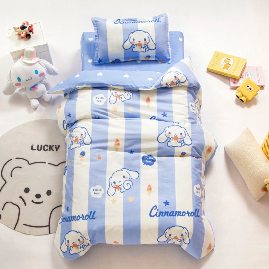 Three-piece kindergarten quilt set, six-piece children's nap quilt set, cotton quilt cover set for preschoolers